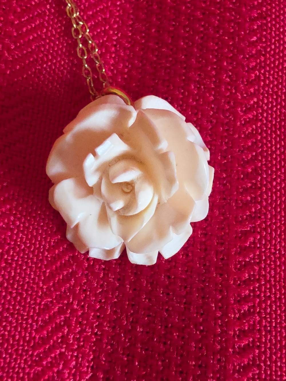 Vintage Carved Ivory Pendant